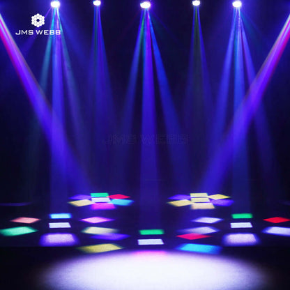 JMS WEBB Mirror Rotation LED ZOOM & BEAM & WASH Small Bee Eye 7X40W RGBW Light With Point Control