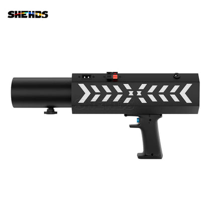 SHEHDS Rechargeable RGB Confetti Machine With High-strength Aluminum Alloy Body