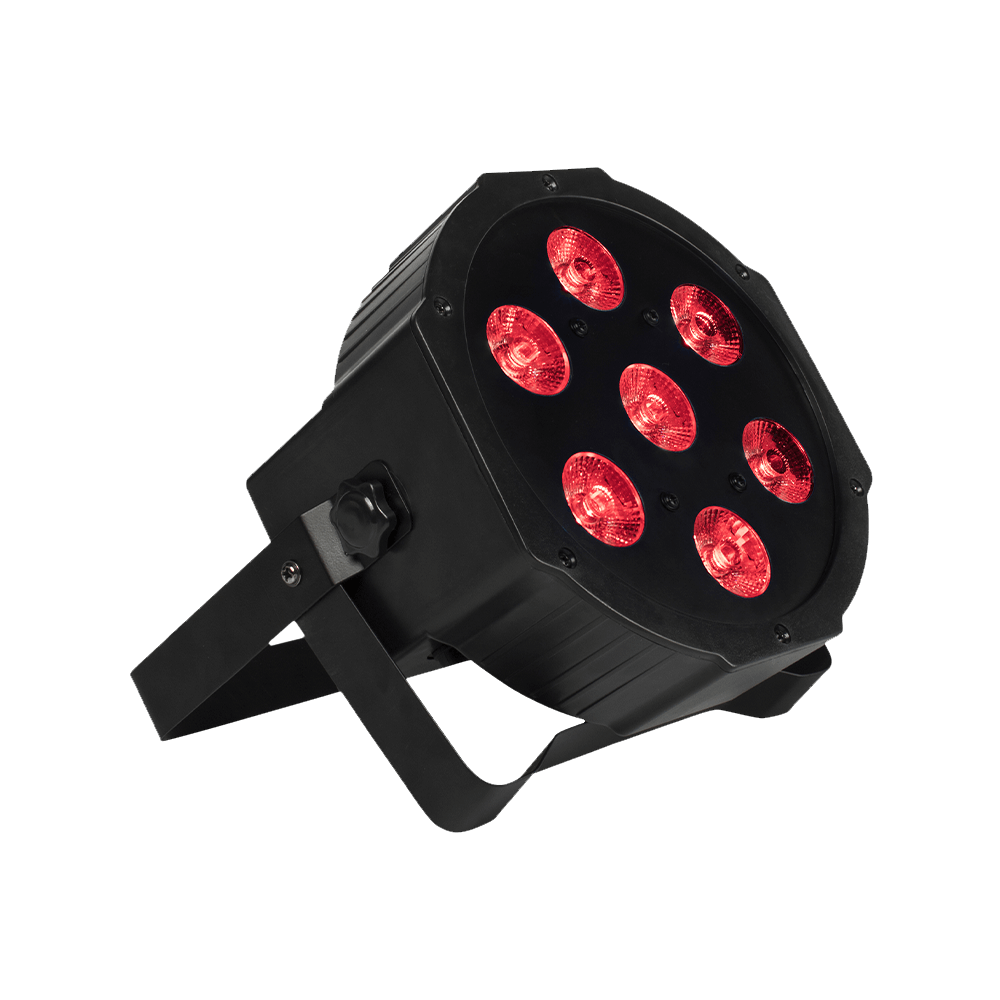 SHEHDS 7x18W LED Par Light Silent Slim RGBWA+UV Stage Lighting