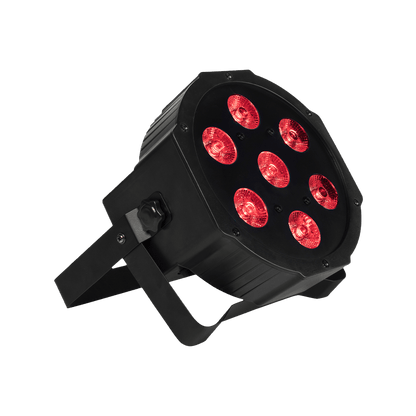 SHEHDS 7x18W LED Par Light Silent Slim RGBWA+UV Stage Lighting