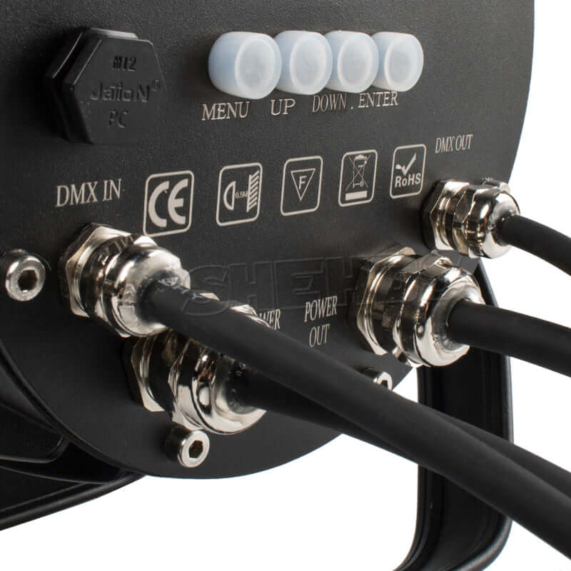 SHEHDS Waterproof LED Par Light 7x12W RGBW / 7x18 RGBWA+UV