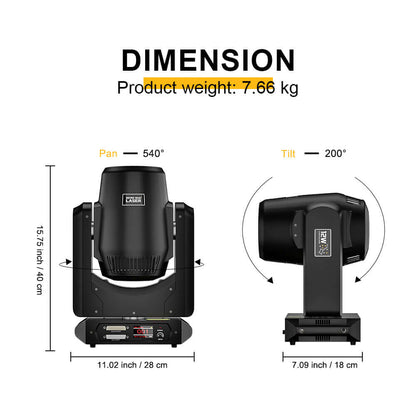 Constellaser APP Control 12W Moving Head Laser Light With Ring Effect