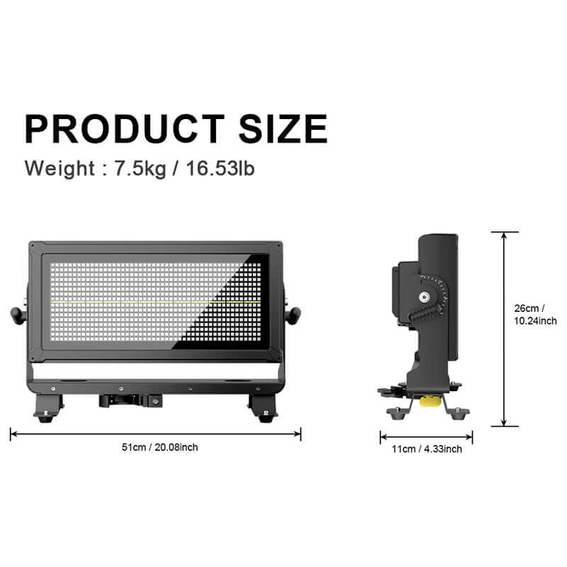 ShockCore Waterproof LED 350W 12-Pixel Strobe Light Zero Noise Outdoor