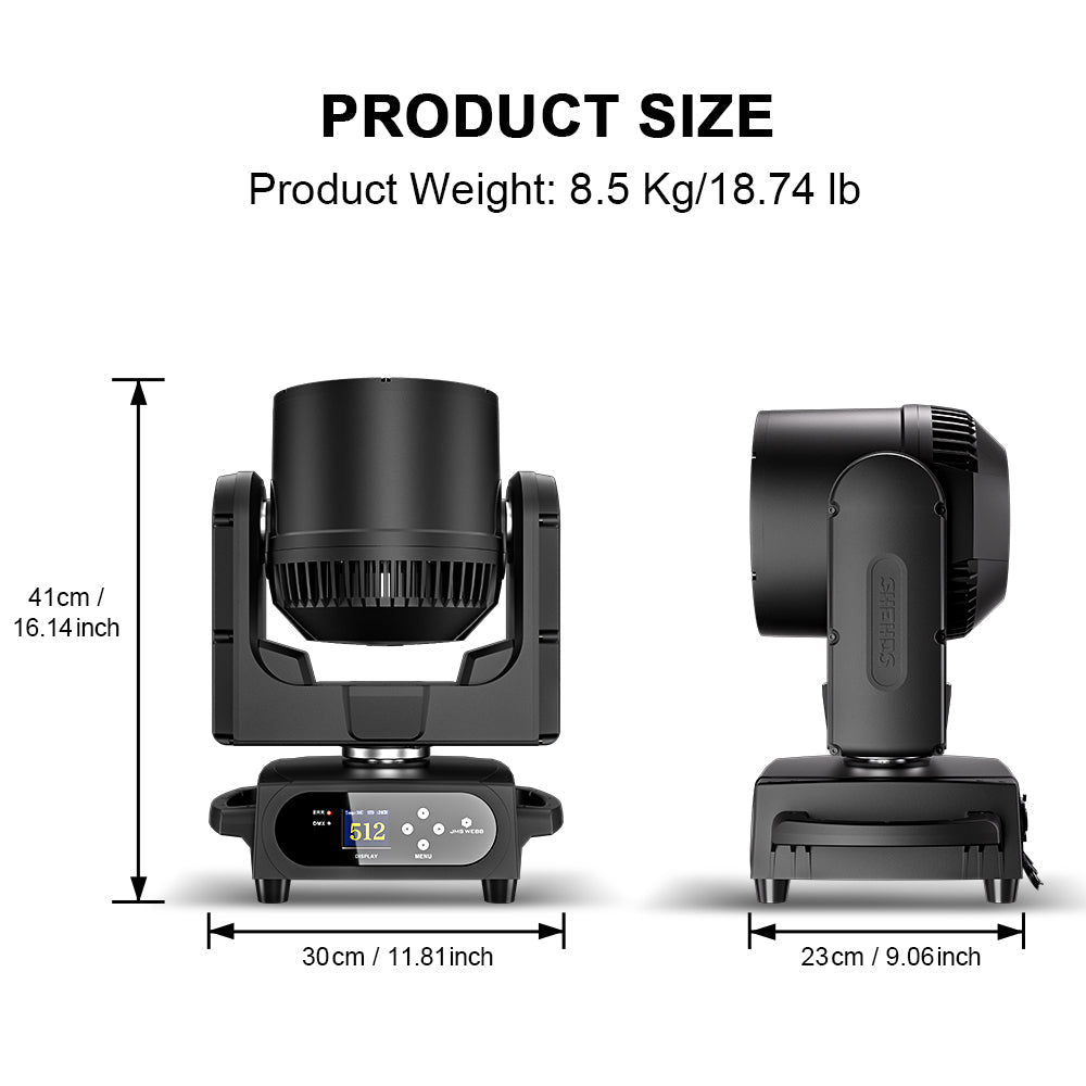 JMS WEBB Waterproof LED Beam+Wash 7x40W RGBW/RGBL/ RGBLAC Zoom Light