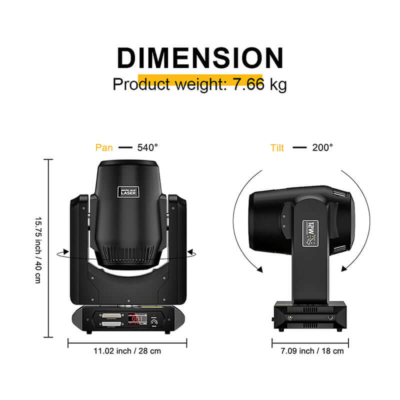 Constellaser APP Control 12W RGB Laser Light series Animation Scanner