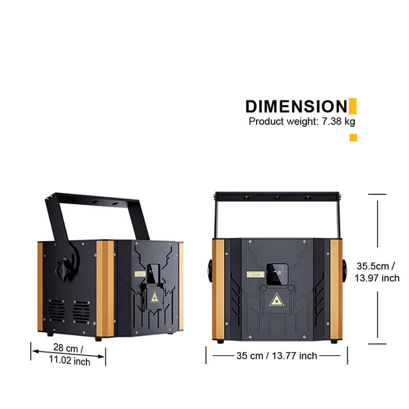 Constellaser APP Control 12W RGB Laser Light series Animation Scanner