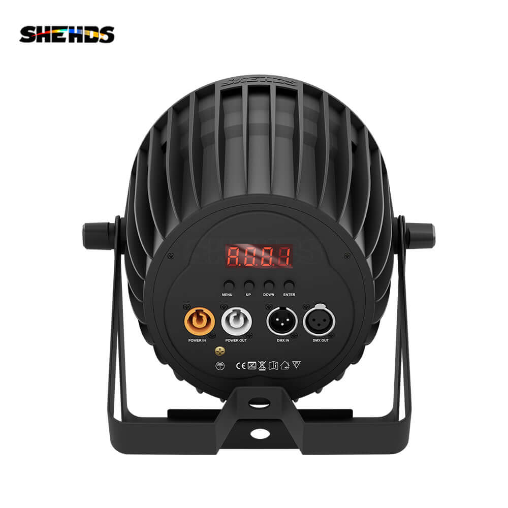 SHEHDS 200W LED 6in1 COB Light RGBWA UV Temperature & Voice Control