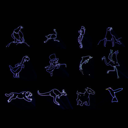 New APP Control SHEHDS Waterproof Laser 3W RGB Scanning Pattern Animation Laser Light for Performance Stage Wedding DJ Nightclub