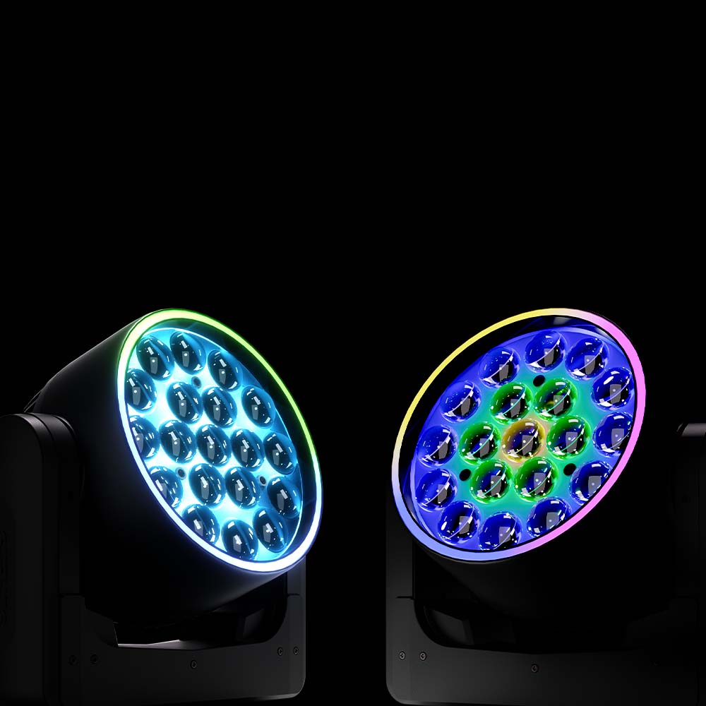 UPGRADE SHEHDS LED Moving Head Light 19x15W /20W/25W Beam Wash Zoom Stage Lighting