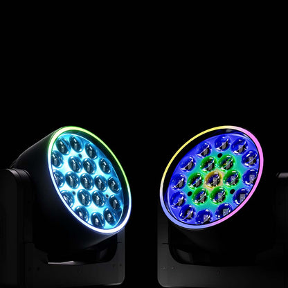 UPGRADE SHEHDS LED Moving Head Light 19x15W /20W/25W Beam Wash Zoom Stage Lighting