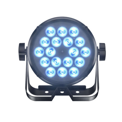 CORALPAR Waterproof 18x12W LED Flat Par Light RGBWA+UV Aluminum Alloy