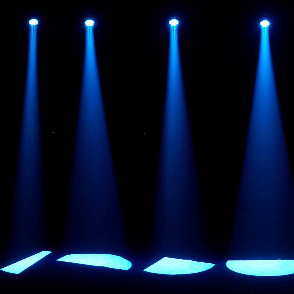 LED Fixed Focus LEKO 250W/350W Profile Spotlight - RGBWAUV/RGBLAC/RGBW/RGBL/Warm+Cool White | Four-leaf Manual Shutters