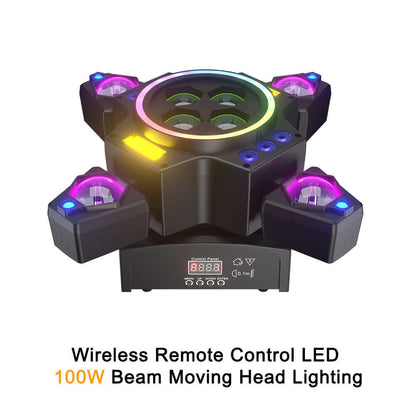 SHEHDS 2/3/4/6 Arms LED Beam Moving Head Lights 50W/80W/100W/120W RGBW Stage Lighting – alternate product view