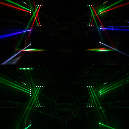 SHEHDS LED Beam 8x12W RGBW Moving Head Light For Wedding DJ Show