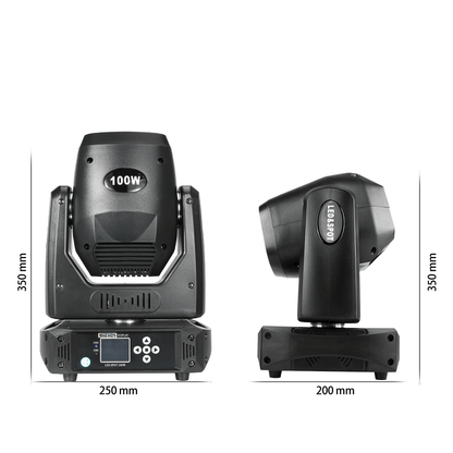 SHEHDS LED 100W 6-Prism Gobo Moving Head Light With LED Ring & LCD Display