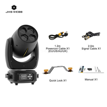 JMS WEBB LED Bee Eye 4x40W RGBW 4in1 Zoom & Beam & Wash Moving Head Light