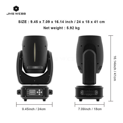 JMS WEBB LED Bee Eye 4x40W RGBW 4in1 Zoom & Beam & Wash Moving Head Light