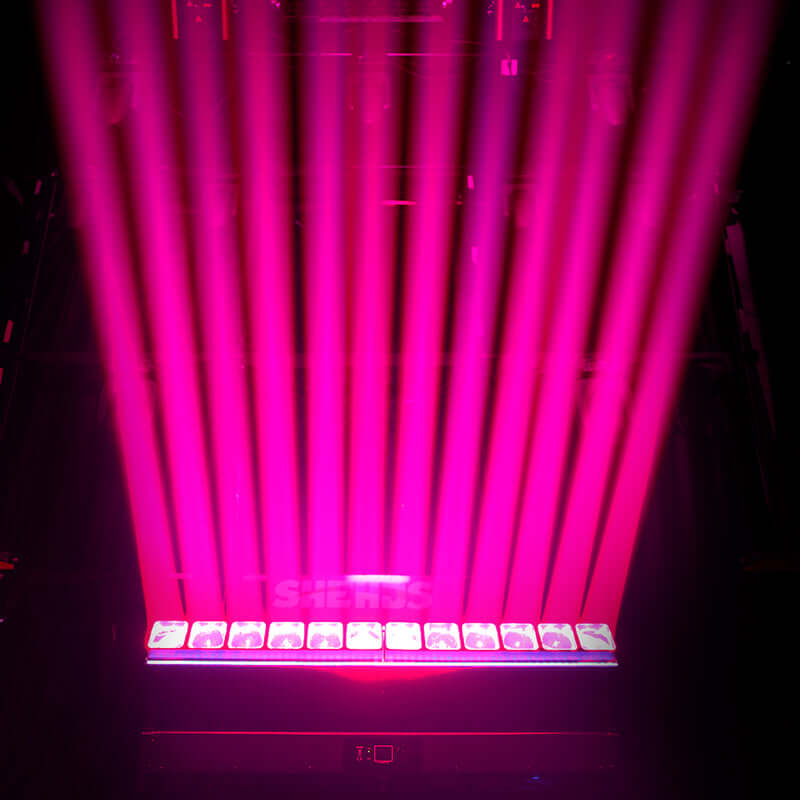 GalaxyJet LED 12x40W RGBW Zoom Beam Moving Head Lighting | Pixel Control Low Noise for DJ Club  Bar Live Show Theater