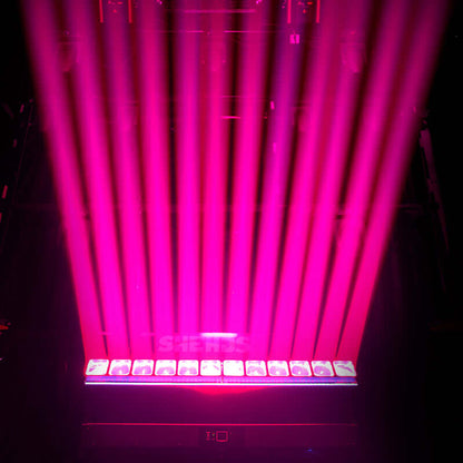 GalaxyJet LED 12x40W RGBW Zoom Beam Moving Head Lighting | Pixel Control Low Noise for DJ Club  Bar Live Show Theater