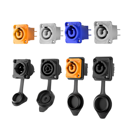 Waterproof Male Female Connectors and Standard Male Female Connectors for Stage Lighting