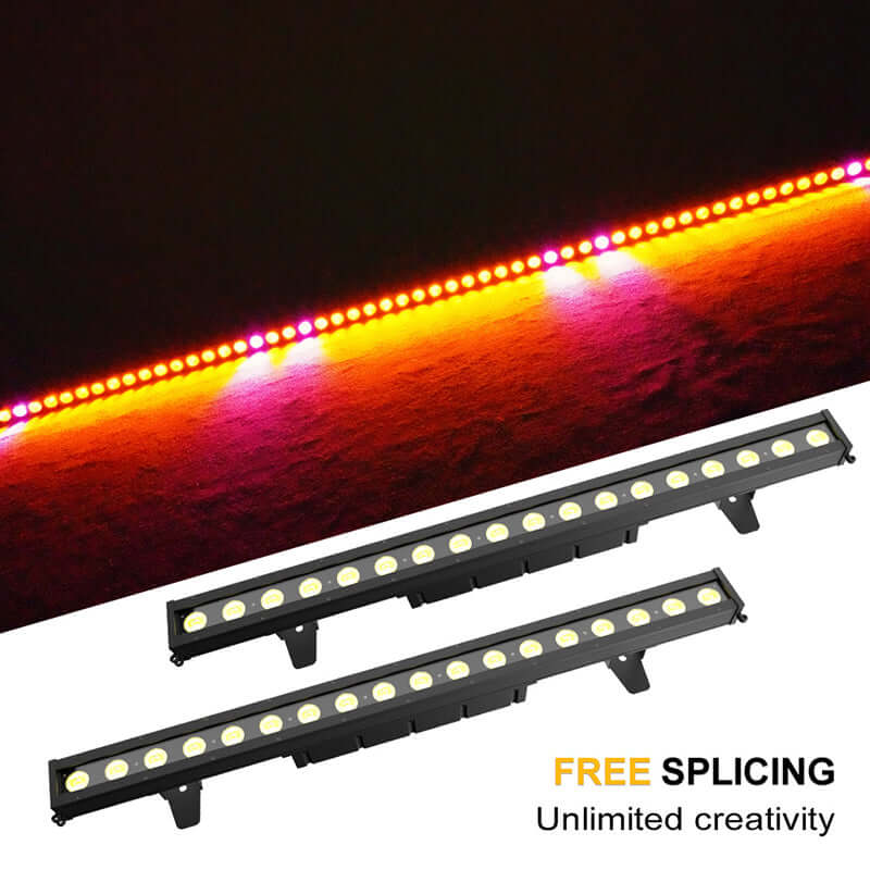 SHEHDS Waterproof LED 18x10W RGBWAUV / RGBLAC Wash Wall Light Zero Noise Outdoor