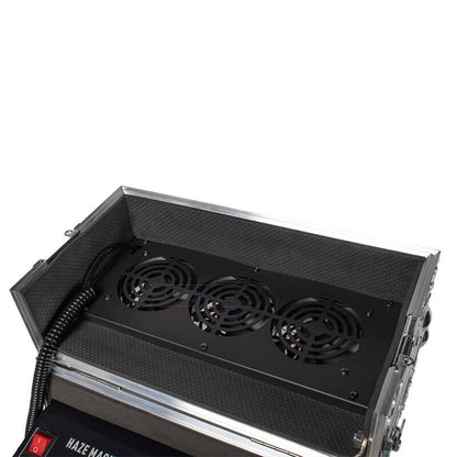 SHEHDS 660W Haze Machine with Flight Case Fogger Equipment DMX & Remote Control