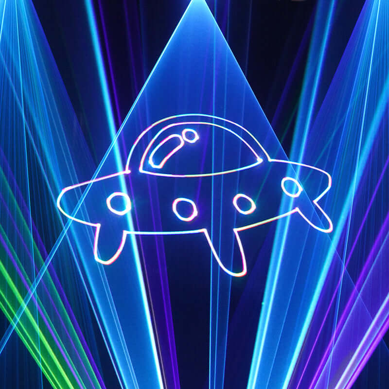 Constellaser APP Control 6W RGB Animation Semiconductor Laser Light With DMX512, ILDA & RJ45 Art Net Connector