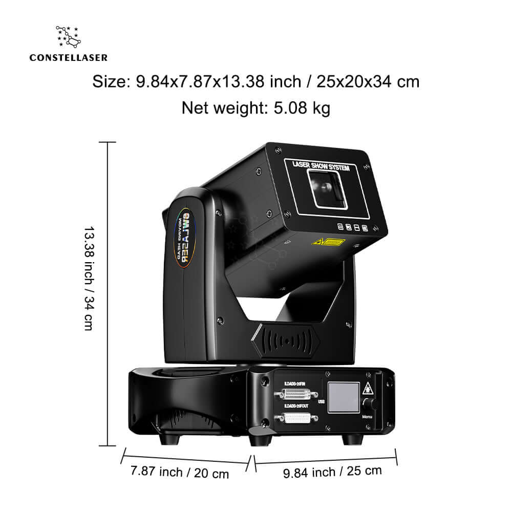 Constellaser APP Control 6W RGB Scanner Moving Head Laser Light