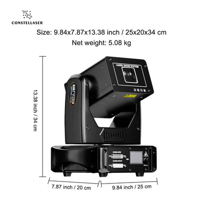 Constellaser APP Control 6W RGB Scanner Moving Head Laser Light