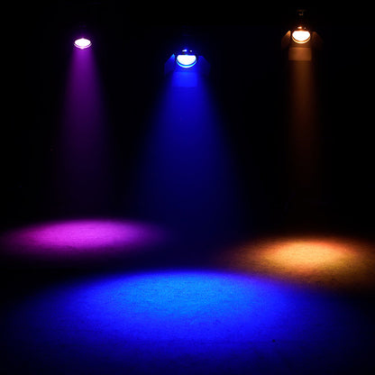 SHEHDS 250W/350W LED Fresnel Spotlight RGBWAUV/RGBLAC/RGBW/RGBL/Warm+Cool White Stage Lighting with Barndoors & Pulse Strobe