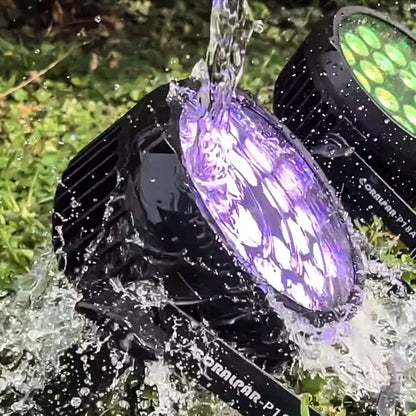 CORALPAR Waterproof 18x12W LED Flat Par Light RGBWA+UV Aluminum Alloy