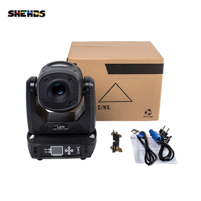 SHEHDS 100W Moving Head Gobo Spot Light 6 Prism with LCD Display