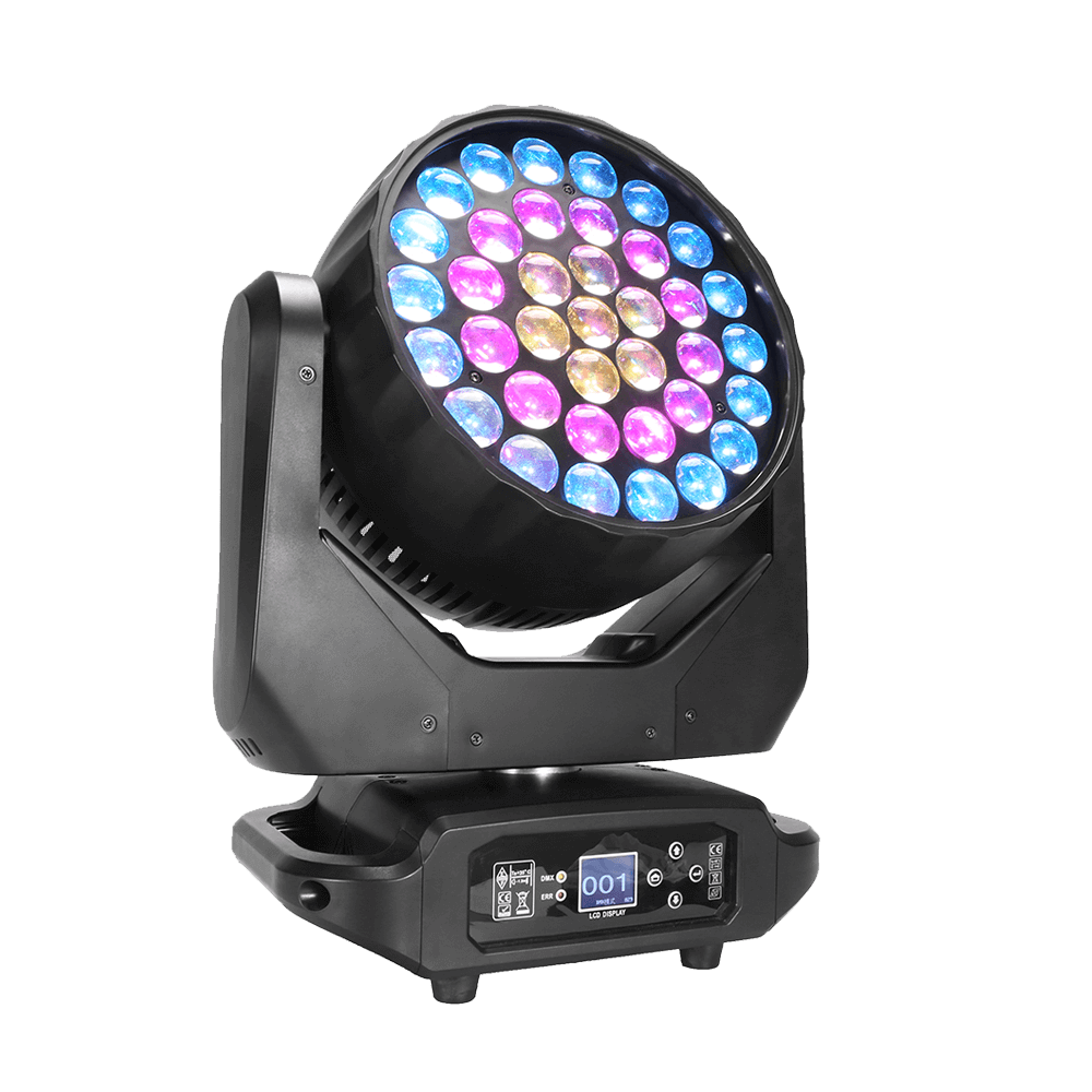 SHEHDS 37x15W RGBW Mini LED Wash Moving Head Light With Zoom Effect