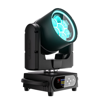 JMS WEBB Waterproof 7x40W Bee Eye Moving Head Light RGBW/RGBL/RGBLAC Zoom Wash Stage Lighting