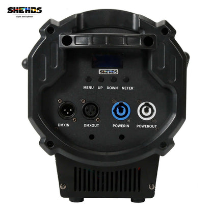 SHEHDS 250W RGBW Spotlight with Barndoors & Pulse Strobe