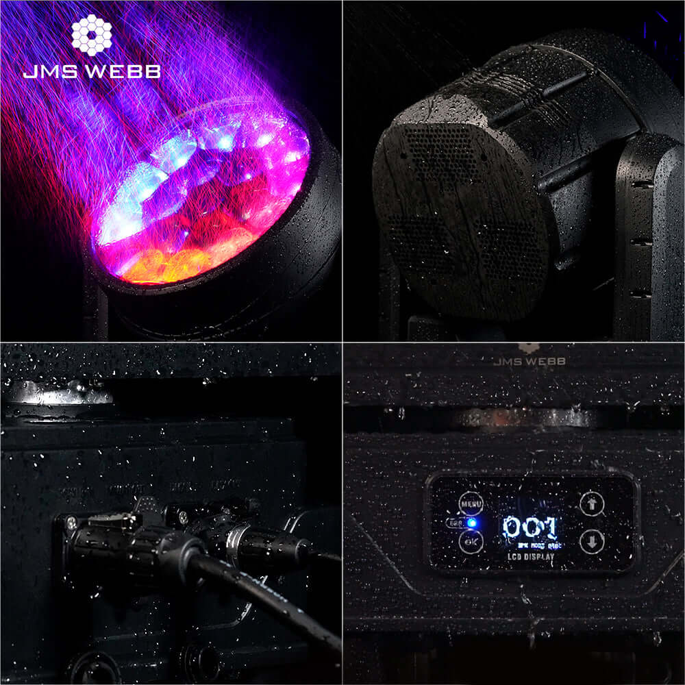SHEHDS Waterproof 19x40W RGBW LED Zoom & Beam & Wash Light