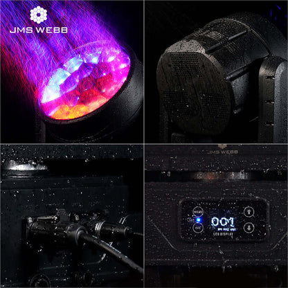 SHEHDS Waterproof 19x40W RGBW LED Zoom & Beam & Wash Light