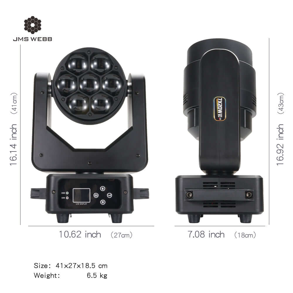 JMS WEBB Bee Eye 7x20W LED Beam & Wash Moving Head Light