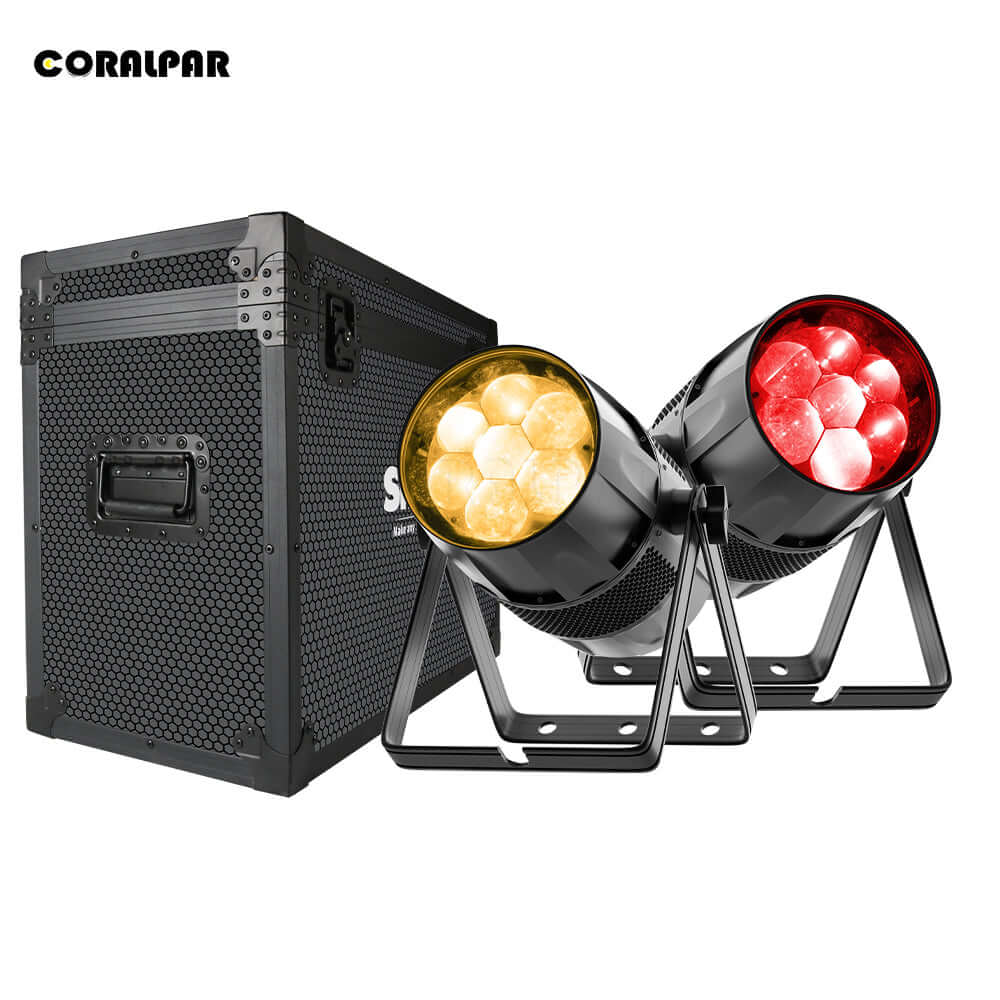 CORALPAR IP65 Waterproof LED Zoom & Wash Bee Eye 7x40W RGBW 4in1 Par Light