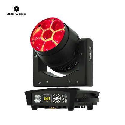 JMS WEBB LED Bee Eye 7x40W RGBW Wash & Zoom Moving Head Light
