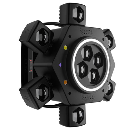 SHEHDS 2/3/4/6 Arms LED Beam Moving Head Lights 50W/80W/100W/120W RGBW Stage Lighting with Wireless Remote Control for Party Bar DJs
