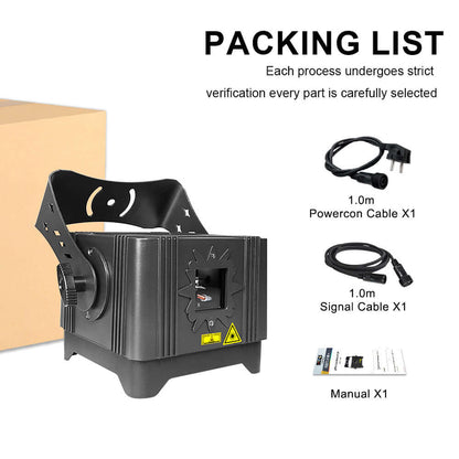 New APP Control SHEHDS Waterproof Laser 3W RGB Scanning Pattern Animation Laser Light for Performance Stage Wedding DJ Nightclub