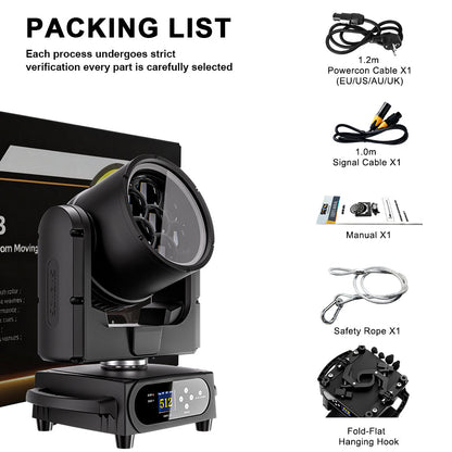 JMS WEBB Waterproof LED Beam+Wash 7x40W RGBW/RGBL/ RGBLAC Zoom Light