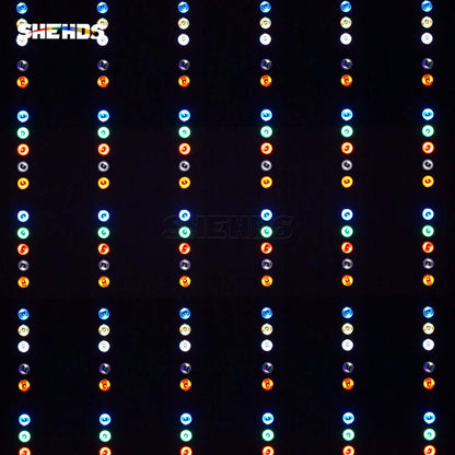 SHEHDS 18x18W RGBWA+UV Patchwork LED Wall Wash Light Recirculating Air Path For Heat Dissipation