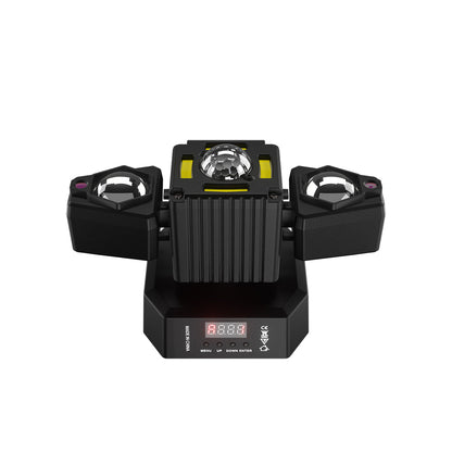 SHEHDS 2/3/4/6 Arms LED Beam Moving Head Lights 50W/80W/100W/120W RGBW Stage Lighting with Wireless Remote Control for Party Bar DJs