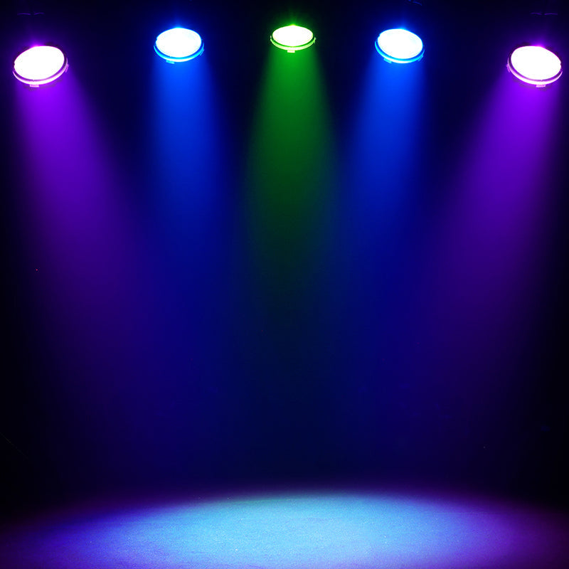 SHEHDS 250W/350W LED Fresnel Spotlight RGBWAUV/RGBLAC/RGBW/RGBL/Warm+Cool White Stage Lighting with Barndoors & Pulse Strobe