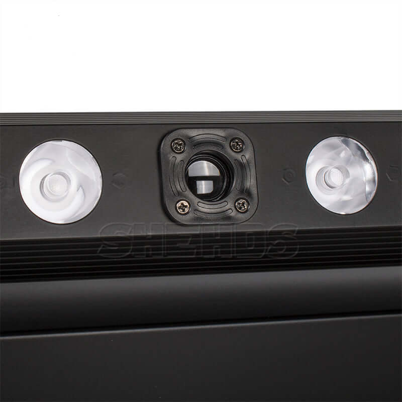 SHEHDS 8-Eye Moving Head Light, 8x500mW Red Laser With 8x9W RGB Beam