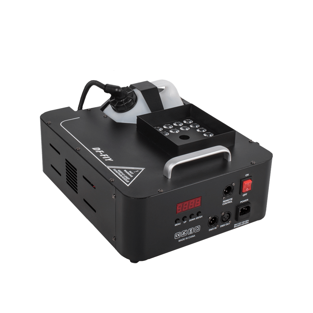 SHEHDS 1500W Fog Machine with 24x9W RGB LED Lights