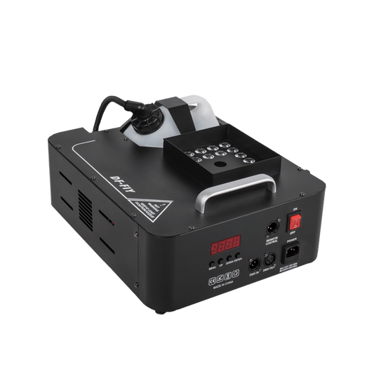 SHEHDS 1500W Fog Machine with 24x9W RGB LED Lights