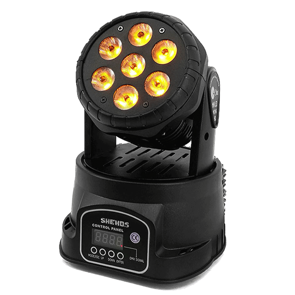 SHEHDS LED 7x12W / 7x18W Wash Moving Head Light